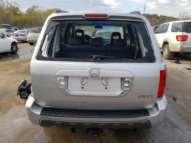 5FNYF18695B028789 - 2005 HONDA PILOT EXL SILVER photo 6