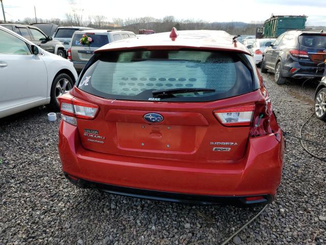 4S3GTAM69H3730218 - 2017 SUBARU IMPREZA SPORT RED photo 6