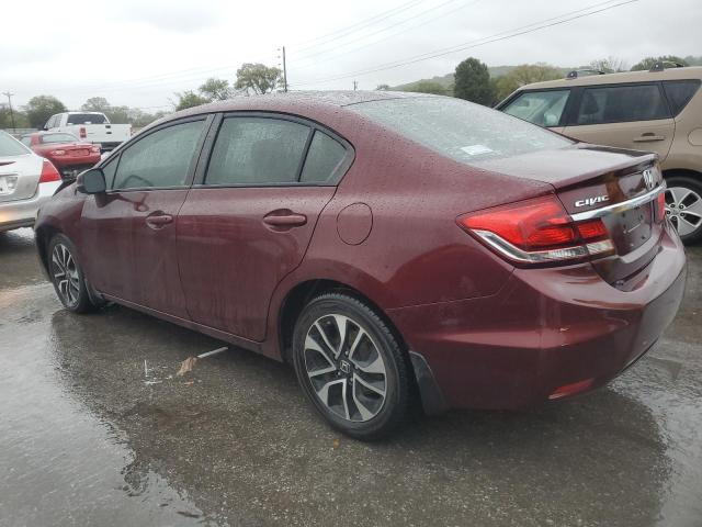 19XFB2F96DE026752 - 2013 HONDA CIVIC EXL BURGUNDY photo 2