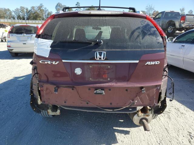 5J6RM4H77CL023096 - 2012 HONDA CR-V EXL BURGUNDY photo 6