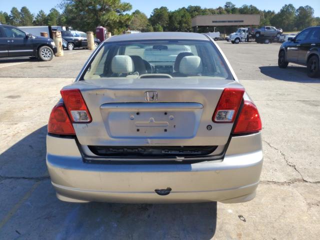 1HGES16505L023133 - 2005 HONDA CIVIC LX TAN photo 6