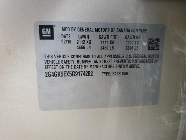 2G4GK5EX5G9174282 - 2016 BUICK REGAL 棕色 照片 12