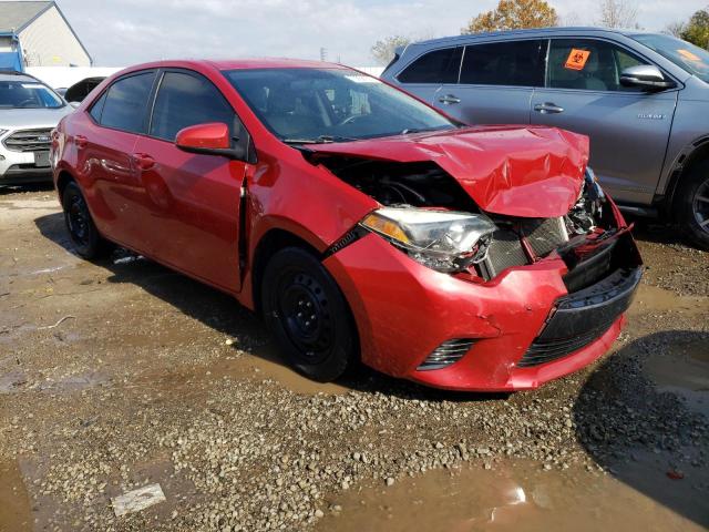 2T1BURHE2GC699889 - 2016 TOYOTA COROLLA L RED photo 4