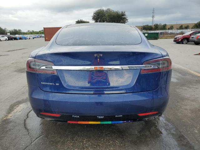 5YJSA1E17GF176214 - 2016 TESLA MODEL S BLUE photo 6