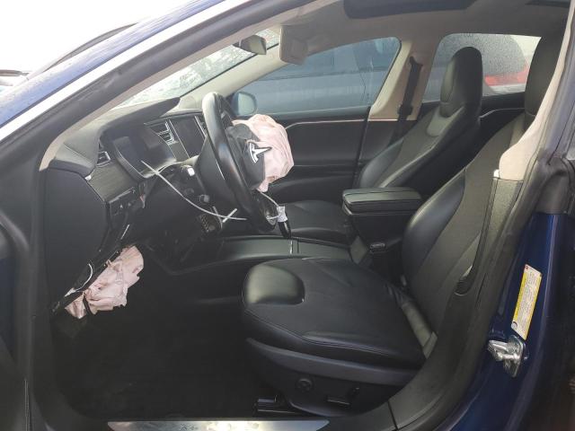5YJSA1E17GF176214 - 2016 TESLA MODEL S BLUE photo 7