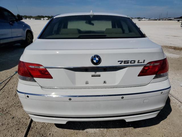 WBAHN83527DT69226 - 2007 BMW 750 WHITE photo 6