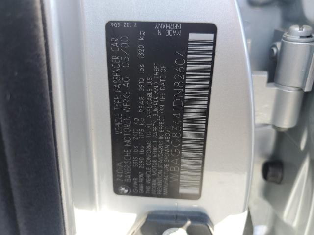 WBAGG83441DN82604 - 2001 BMW 740 I AUTOMATIC Silber Foto 12