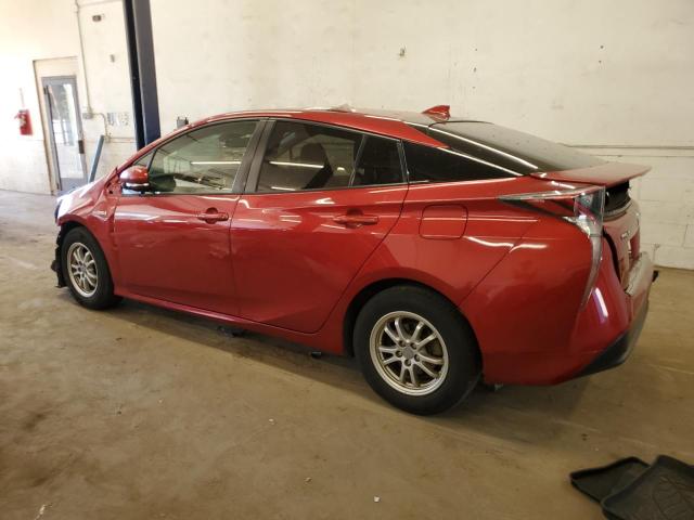 JTDKARFU8H3543188 - 2017 TOYOTA PRIUS RED photo 2