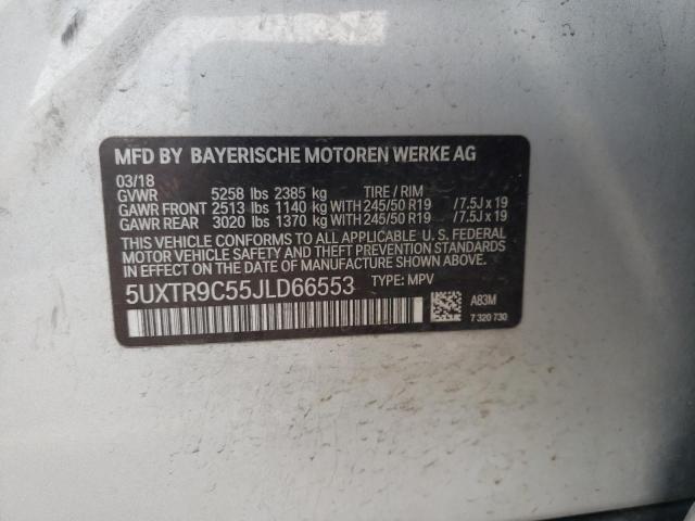 5UXTR9C55JLD66553 - 2018 BMW X3 XDRIVE30I Grau Foto 13