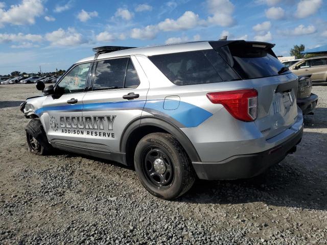 1FM5K8AB5MGA46916 - 2021 FORD EXPLORER POLICE INTERCEPTOR GRAY photo 2