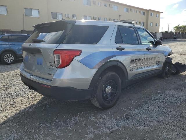 1FM5K8AB5MGA46916 - 2021 FORD EXPLORER POLICE INTERCEPTOR GRAY photo 3