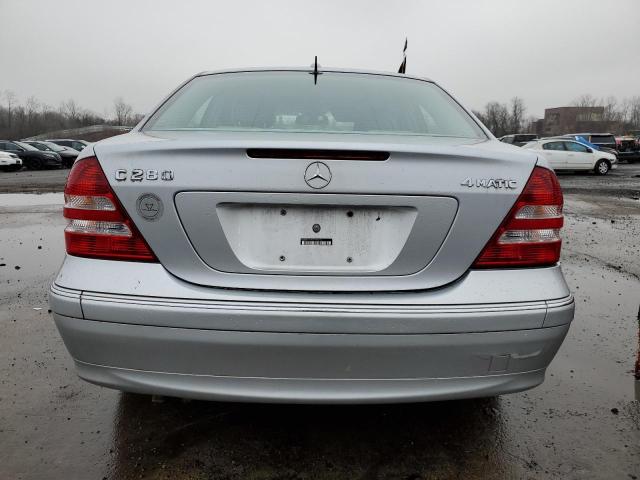 WDBRF92H47F846246 - 2007 MERCEDES-BENZ C 280 4MATIC SILVER photo 6