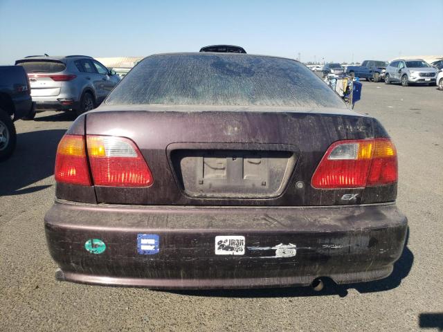 2HGEJ8640YH546379 - 2000 HONDA CIVIC EX PURPLE photo 6