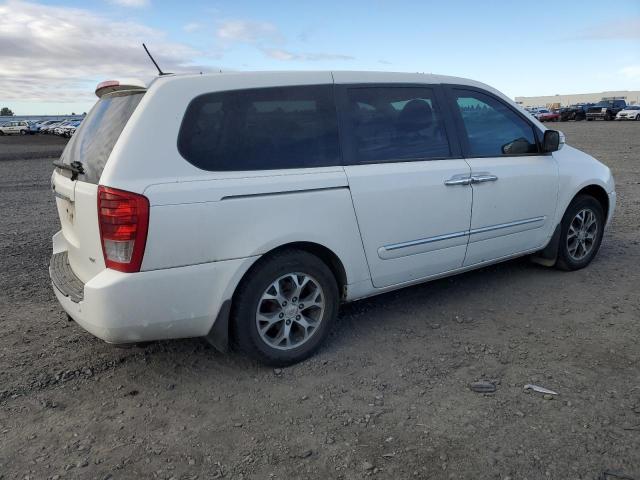 KNDMH4C72E6579104 - 2014 KIA SEDONA EX WHITE photo 3