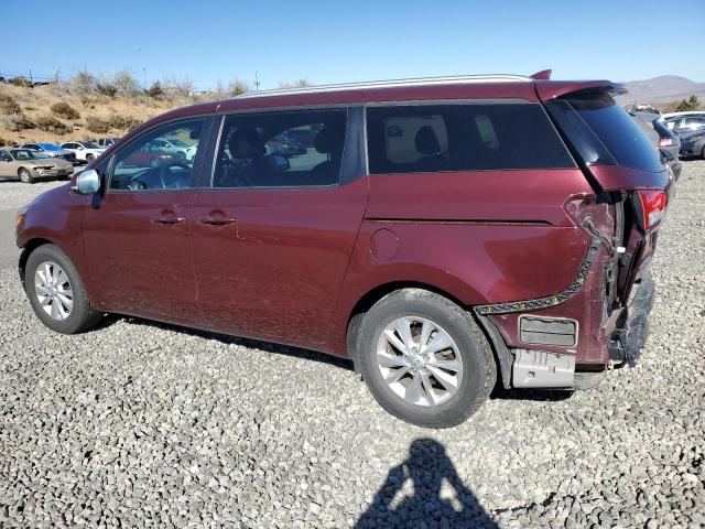 KNDMB5C12H6338652 - 2017 KIA SEDONA LX BURGUNDY photo 2