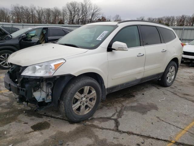 1GNKVJED5CJ273176 - 2012 CHEVROLET TRAVERSE LT WHITE photo 1