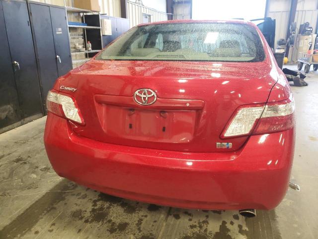 JTNBB46K283046454 - 2008 TOYOTA CAMRY HYBRID RED photo 6