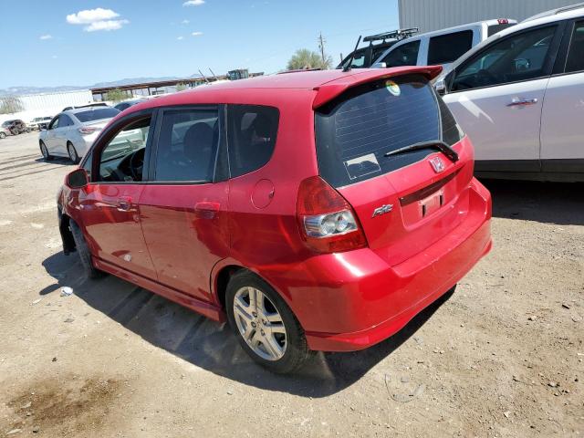 JHMGD38648S038553 - 2008 HONDA FIT SPORT RED photo 2