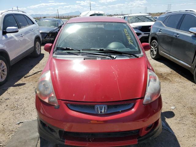 JHMGD38648S038553 - 2008 HONDA FIT SPORT RED photo 5