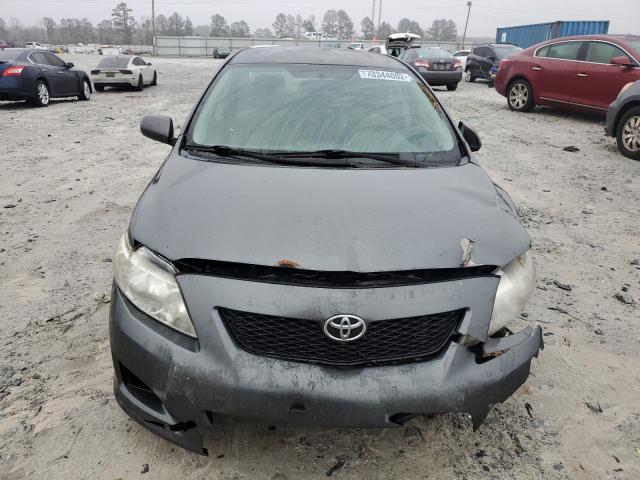 2T1BU40E59C178375 - 2009 TOYOTA COROLLA BASE GRAY photo 5