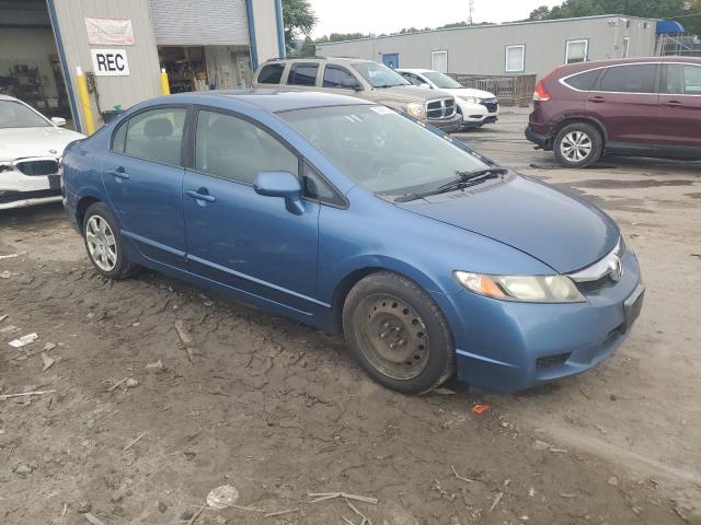 1HGFA16579L010022 - 2009 HONDA CIVIC LX BLUE photo 4