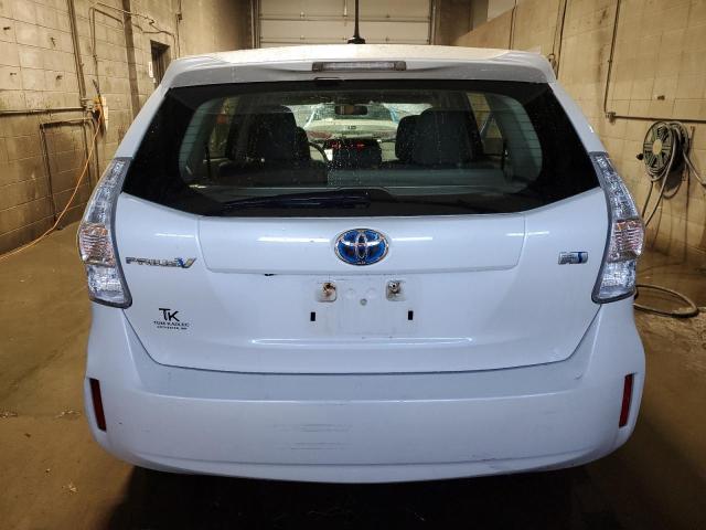 JTDZN3EU6D3243046 - 2013 TOYOTA PRIUS V WHITE photo 6