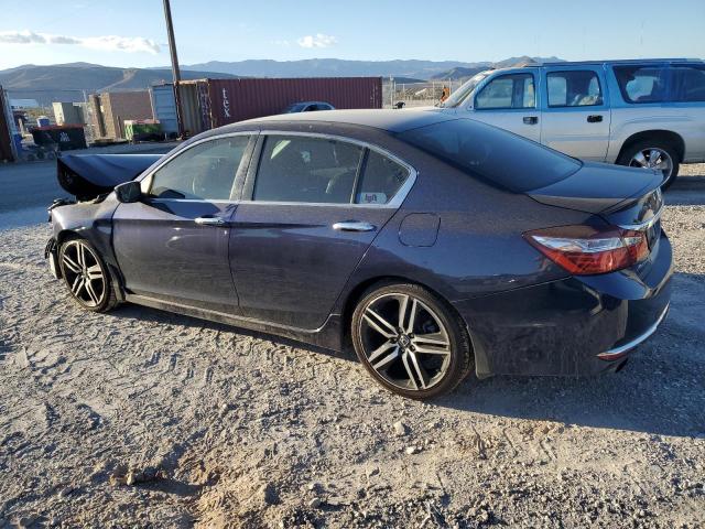 1HGCR2F54HA113247 - 2017 HONDA ACCORD SPORT BLUE photo 2