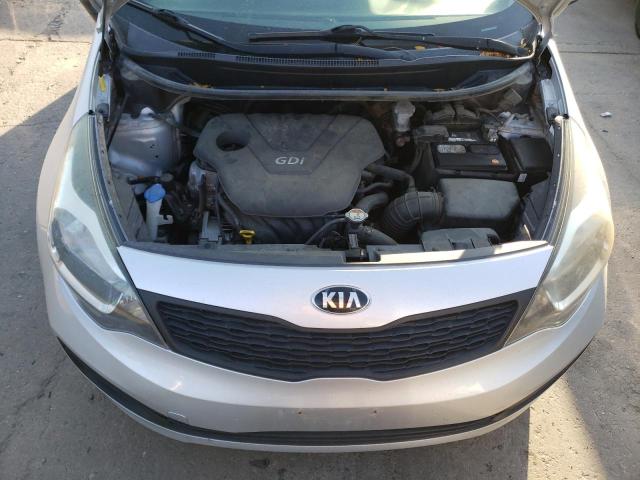 KNADM4A35E6363904 - 2014 KIA RIO LX SILVER photo 11