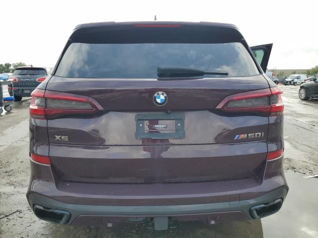 5UXJU4C05M9E59281 - 2021 BMW X5 M50I MAROON photo 6