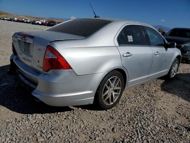 3FAHP0JG8CR310790 - 2012 FORD FUSION SEL SILVER photo 3