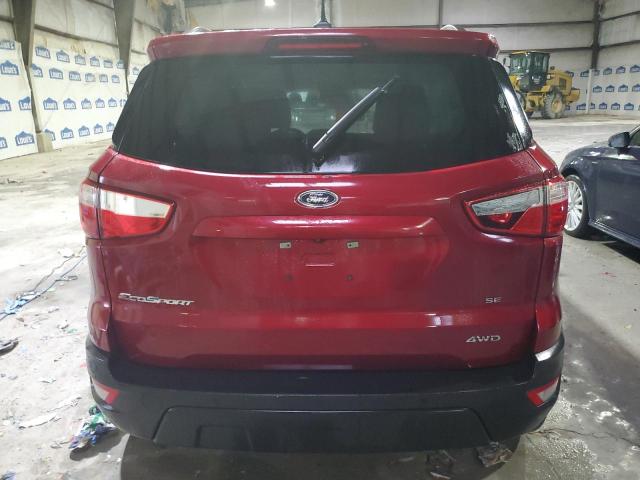 MAJ6S3GL1KC298183 - 2019 FORD ECOSPORT SE RED photo 6