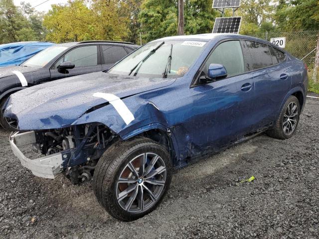 5UXCY6C04N9K30324 - 2022 BMW X6 XDRIVE40I BLUE photo 1