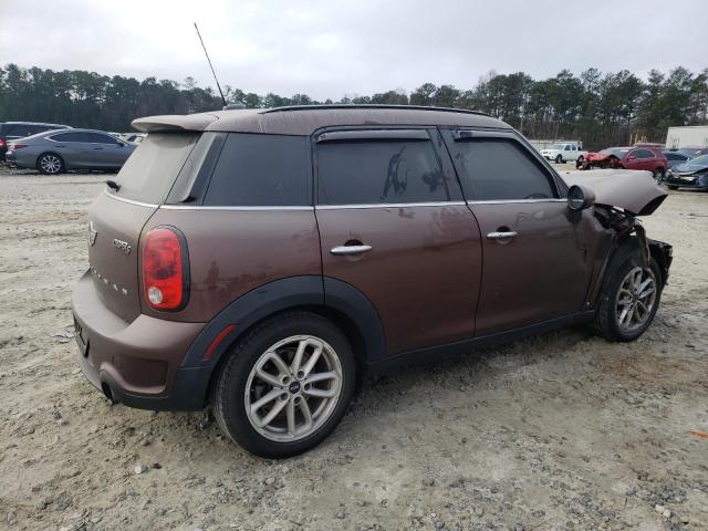 WMWZC3C58FWT04218 - 2015 MINI COOPER S COUNTRYMAN BROWN photo 3