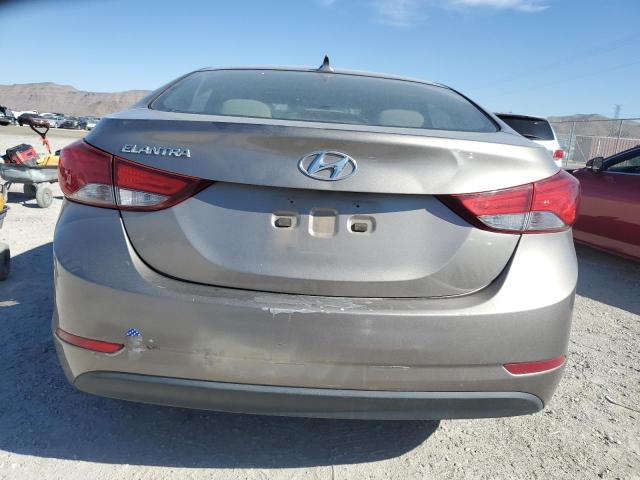 5NPDH4AE4EH460302 - 2014 HYUNDAI ELANTRA SE GRAY photo 6