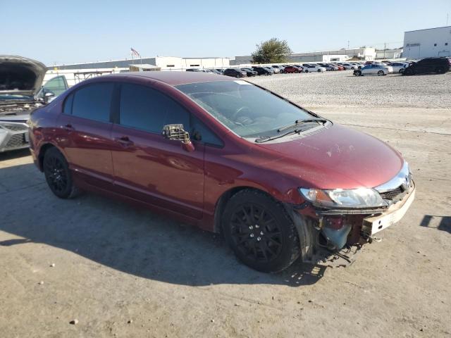 19XFA1F55AE016039 - 2010 HONDA CIVIC LX MAROON photo 4