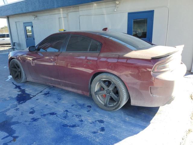 2C3CDXL92KH578527 - 2019 DODGE CHARGER SRT HELLCAT MAROON photo 2