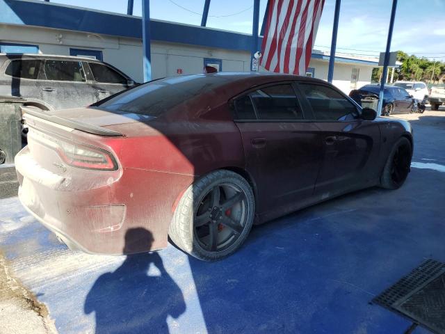 2C3CDXL92KH578527 - 2019 DODGE CHARGER SRT HELLCAT MAROON photo 3