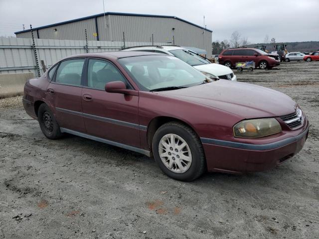 2G1WF55E829200099 - 2002 CHEVROLET IMPALA BURGUNDY photo 4