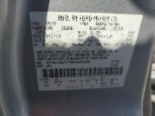 1FMCU0C71BKA52959 - 2011 FORD ESCAPE XLS SILVER photo 14