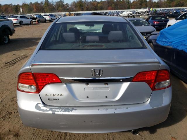 2HGFA16699H332960 - 2009 HONDA CIVIC LX-S SILVER photo 6