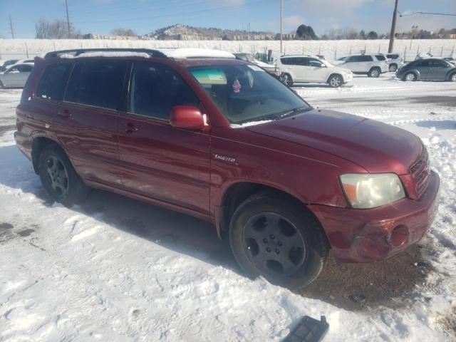 JTEDP21A840009272 - 2004 TOYOTA HIGHLANDER BASE BURGUNDY photo 4