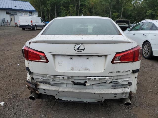 JTHCF5C27C5060224 - 2012 LEXUS IS 250 WHITE photo 6