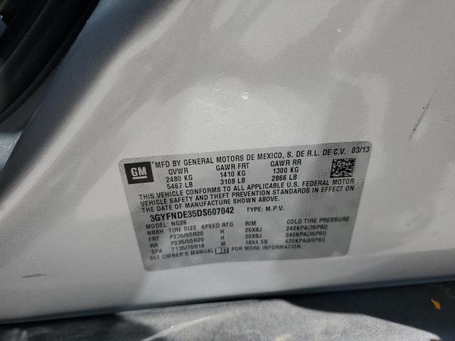 3GYFNDE35DS607042 - 2013 CADILLAC SRX PERFORMANCE COLLECTION Argent photo 13