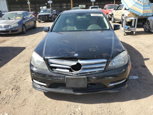 WDDGF5EB1BA508453 - 2011 MERCEDES-BENZ C 300 BLACK photo 5