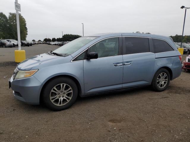 5FNRL5H61BB035283 - 2011 HONDA ODYSSEY EXL BLUE photo 1