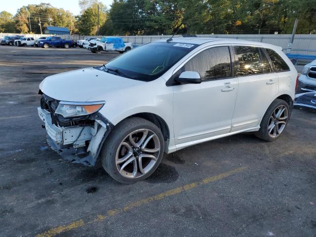 2FMDK3AK4EBA62872 - 2014 FORD EDGE SPORT WHITE photo 1