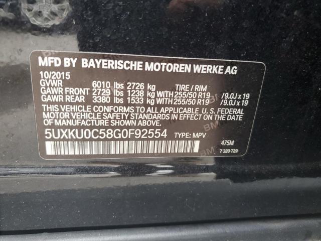 5UXKU0C58G0F92554 - 2016 BMW X6 SDRIVE35I BLACK photo 13