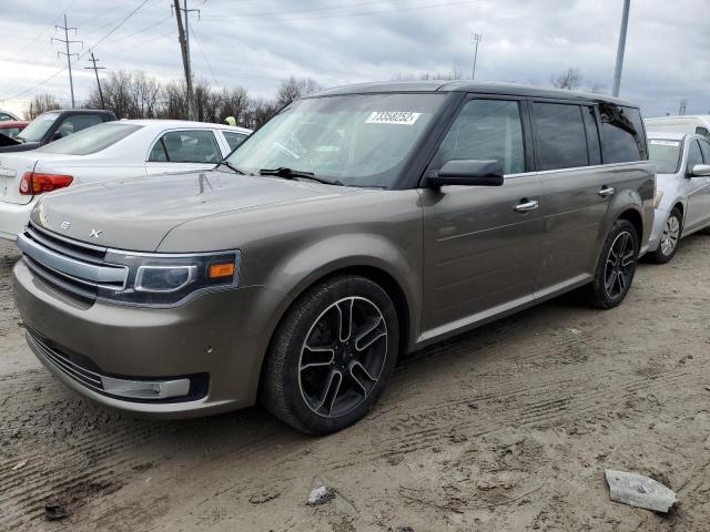 2FMHK6DT7EBD40607 - 2014 FORD FLEX LIMITED GRAY photo 1