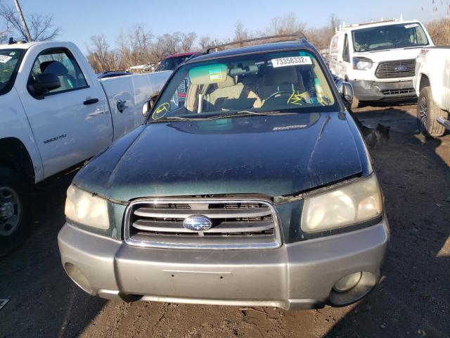 JF1SG65633G713657 - 2003 SUBARU FORESTER 2.5XS მწვანე ფოტო 5