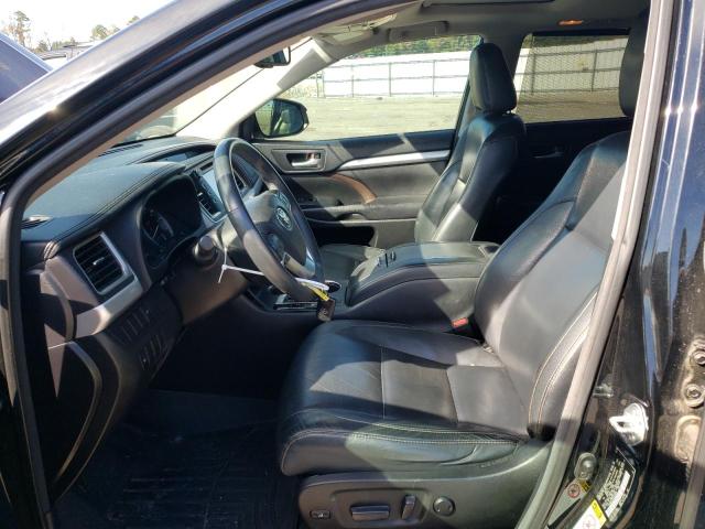 5TDKKRFH3GS505669 - 2016 TOYOTA HIGHLANDER XLE BLACK photo 7